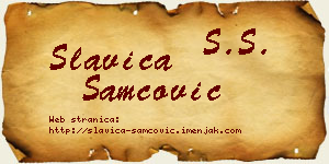 Slavica Samčović vizit kartica